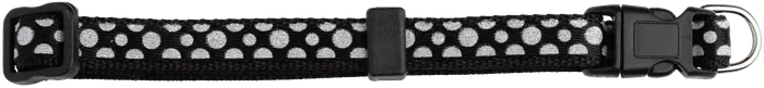 PUPPY COLLAR SPARKLE DOT BLACK