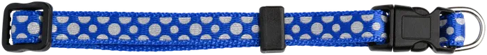 PUPPY COLLAR SPARKLE DOT BLUE