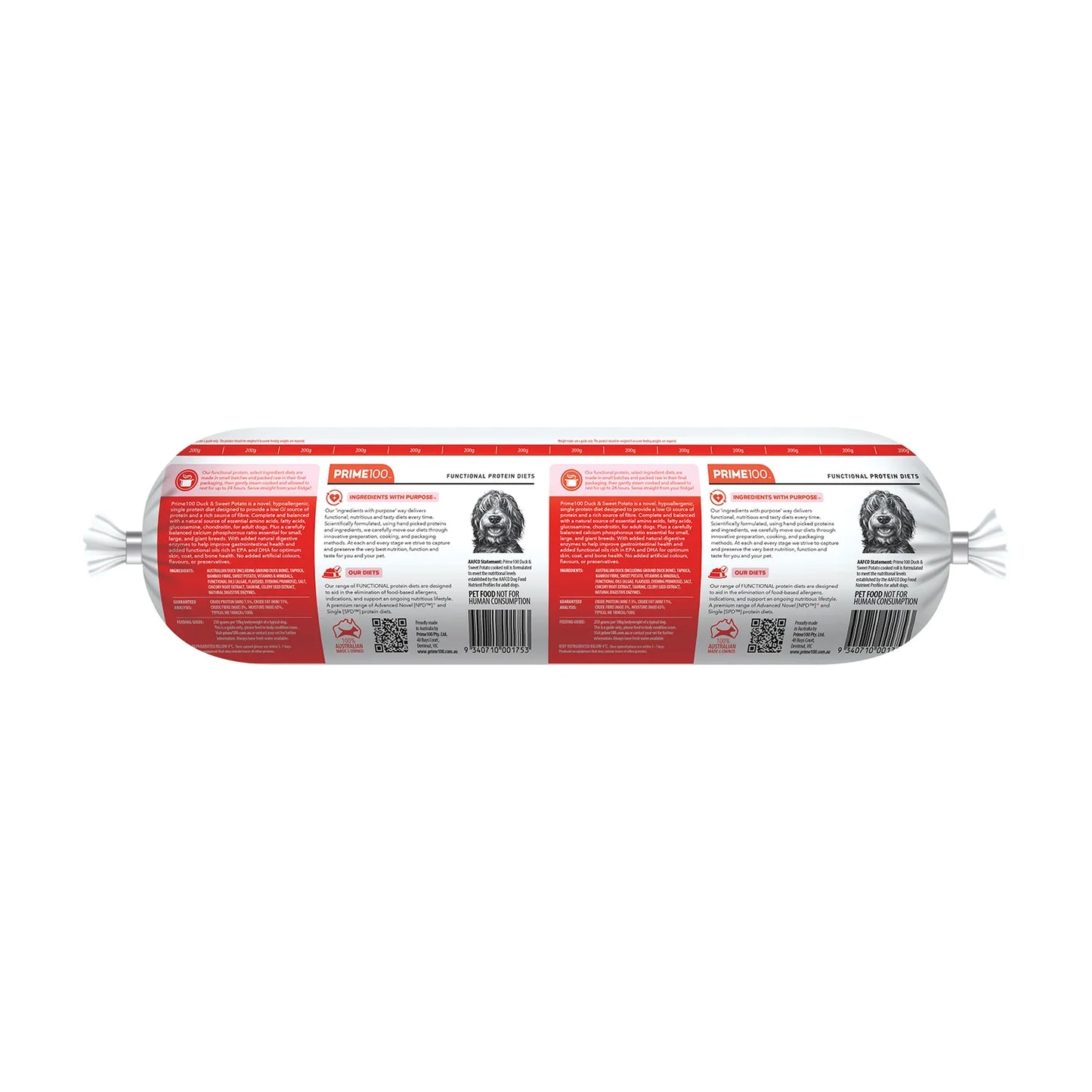 PRIME 100 SPD DUCK & SWEET POTATO ROLL 2KG