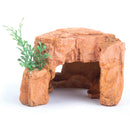 SANDSTONE ROCK W/PLANTS MINI 110W X 75H X 105D MM