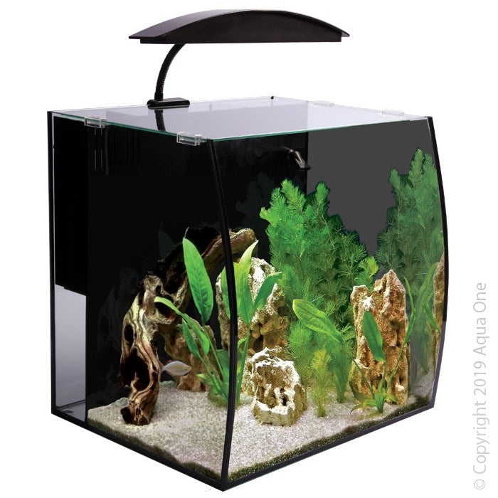 AQUA ONE ARC 46 AQUARIUM 40X34X40CM BLACK