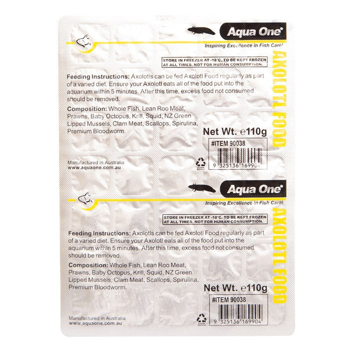 AQUA ONE AXOLOTL FOOD 110G