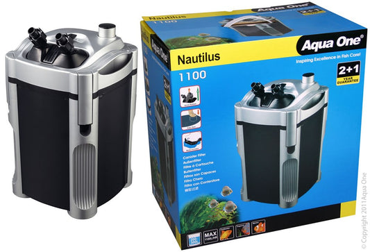 AQUA ONE NAUTILUS 1100 CANISTER FILTER 1100L/H