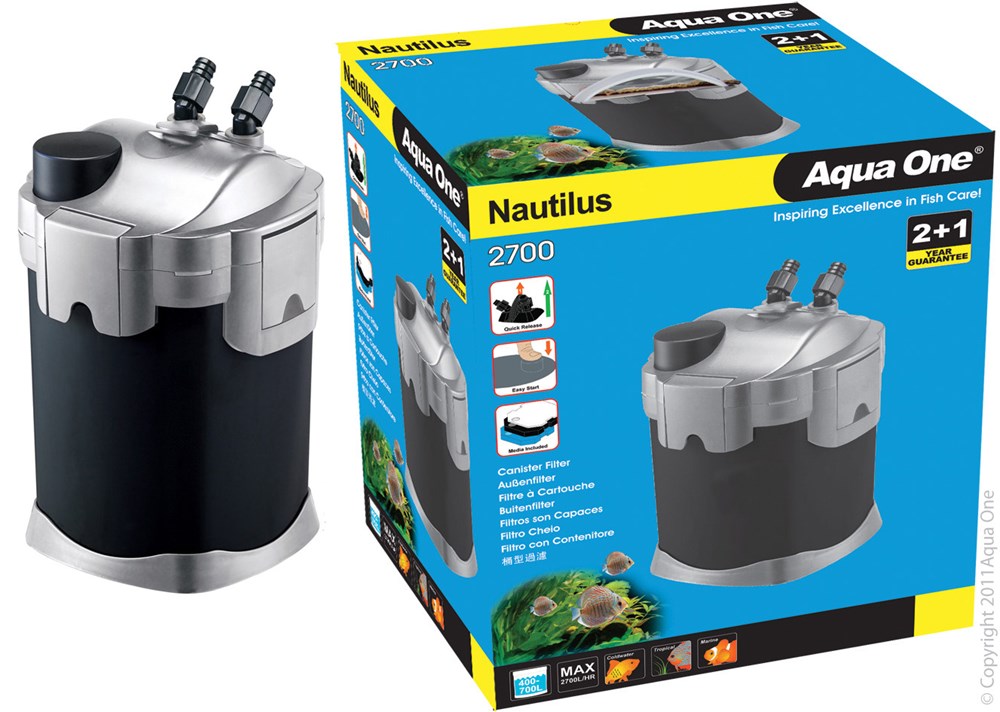 AQUA ONE NAUTILUS 2700 CANISTER FILTER 2700L/H