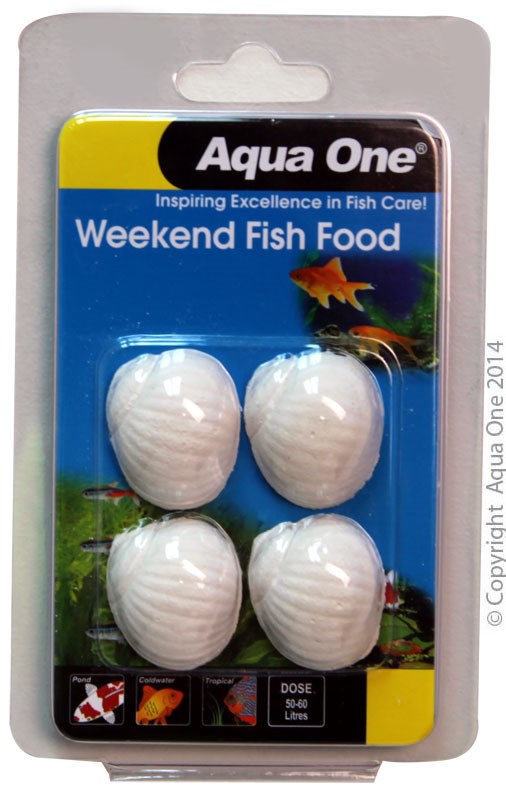 AQUA ONE BLOCK WEEKEND FISH FOOD 20G