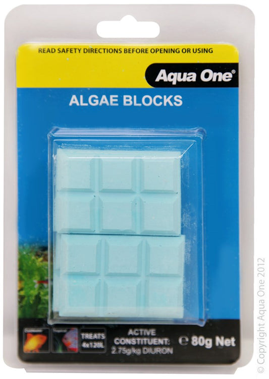 AQUA ONE AQUARIUM ALGAE BLOCK 20G 4PK