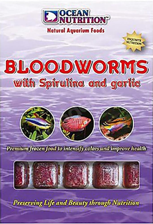 OCEAN NUTRITION BLOODWORM W/SPIRULINA & GARLIC 100G