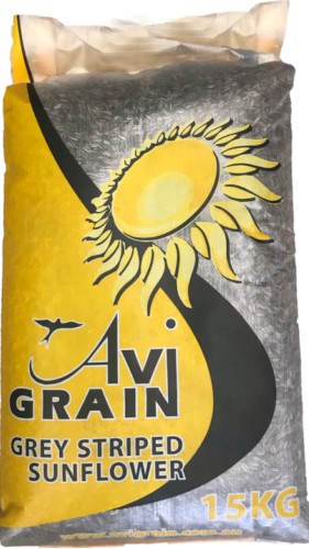 AVIGRAIN GREY STRIPE SUNFLOWER SEED 15KG