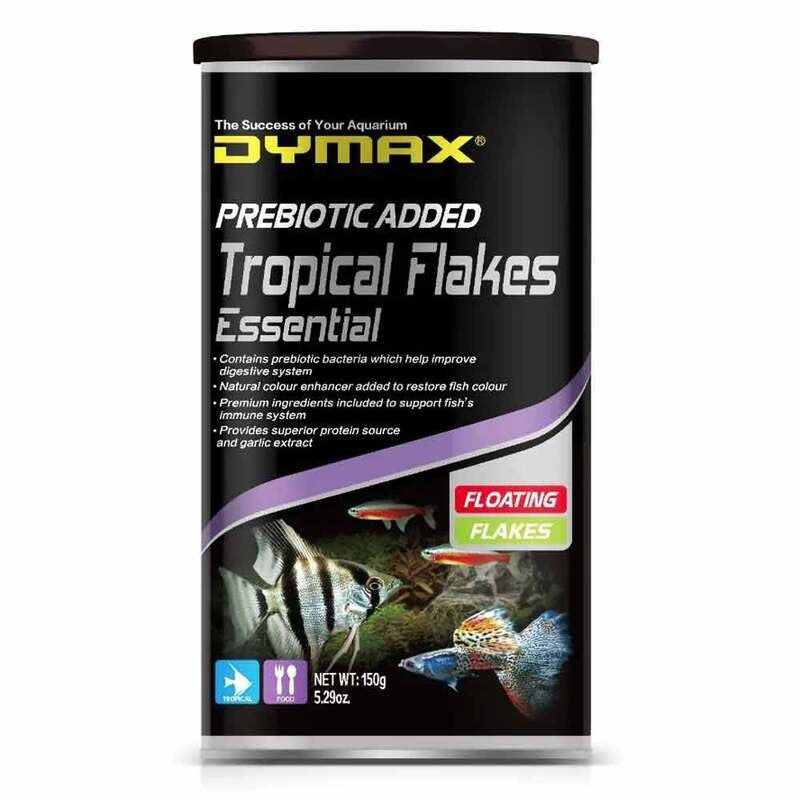 DYMAX TROPICAL FLAKES ESSENTIAL FLOATING FLAKE 150G