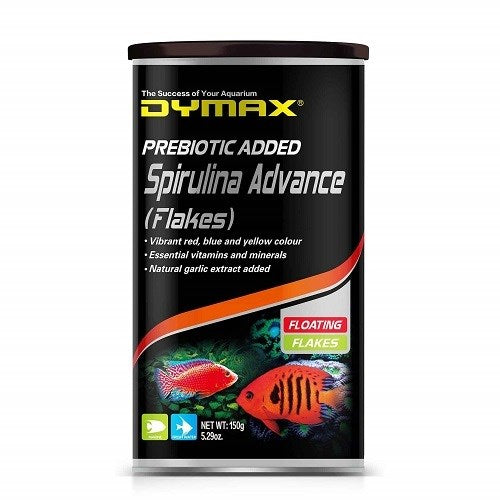 DYMAX SPIRULINA ADVANCE FLOATING FLAKES 150G