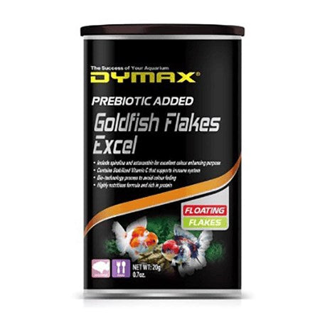 DYMAX GOLDFISH FLAKES EXCEL FLOATING FLAKES 20G