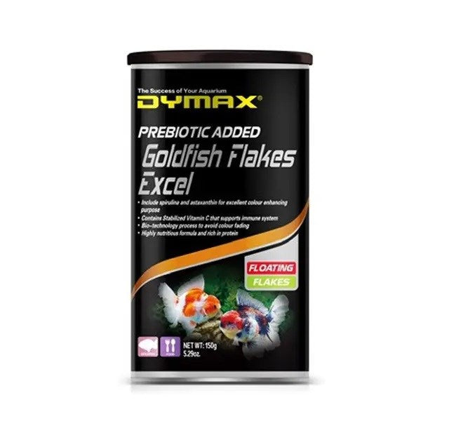 DYMAX GOLDFISH FLAKES EXCEL FLOATING FLAKES 150G