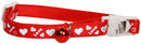 CAT LOVE HEARTS COLLAR RED