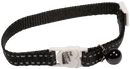 COLLAR CAT ADJ 30CM REFL BLACK