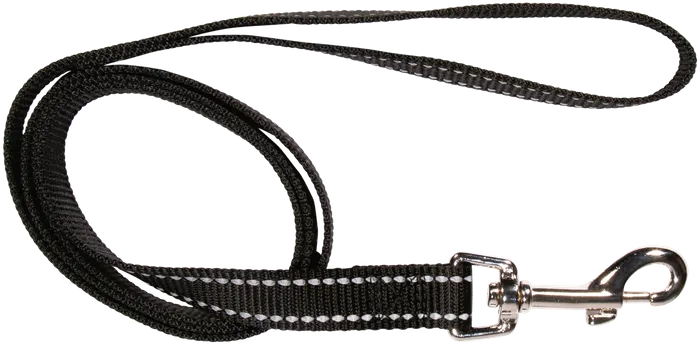 BEAU PET LEAD REFLECTIVE BLACK 20MM