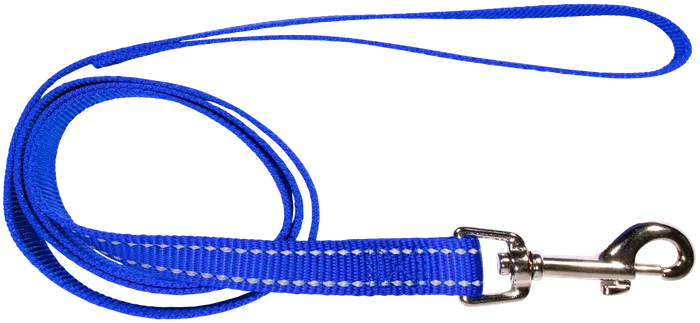 BEAU PET LEAD REFLECTIVE BLUE 20MM