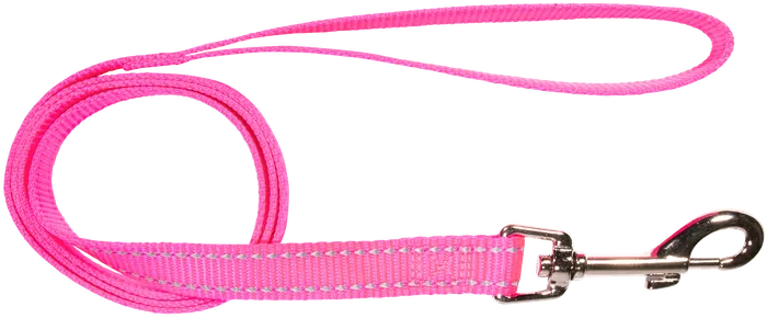 BEAU PET LEAD REFLECTIVE PINK 20MM