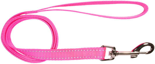 BEAU PET LEAD REFLECTIVE PINK 20MM