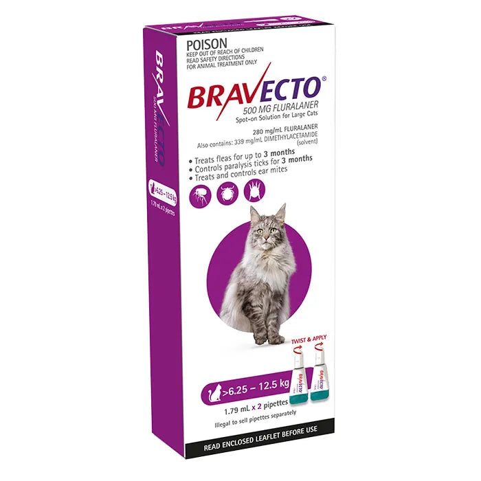 BRAVECTO CAT LARGE SPOT ON 6.2-12.5KG