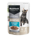 BLACK HAWK CAT ADULT CHICKEN & TUNA GRAVY 85G 12PACK