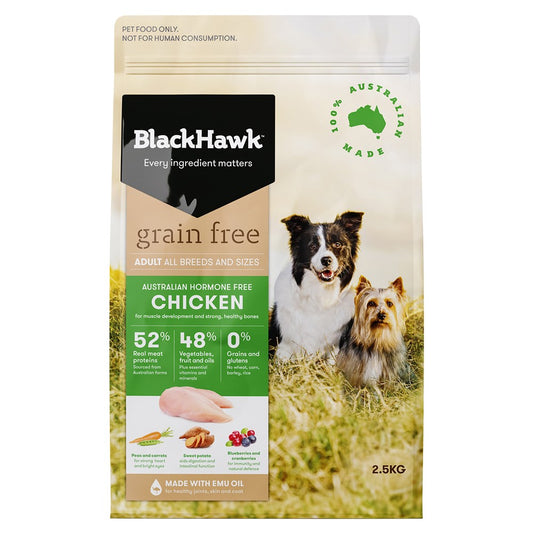 BLACK HAWK GRAIN FREE CHICKEN 2.5KG