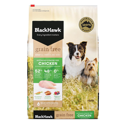 BLACK HAWK GRAIN FREE CHICKEN 15KG