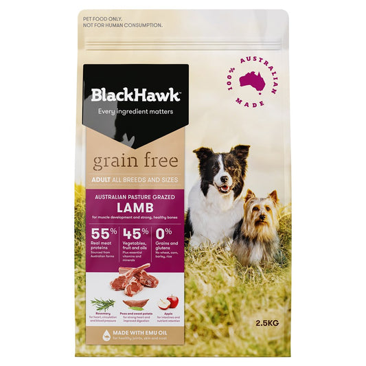 BLACK HAWK GRAIN FREE LAMB 2.5KG