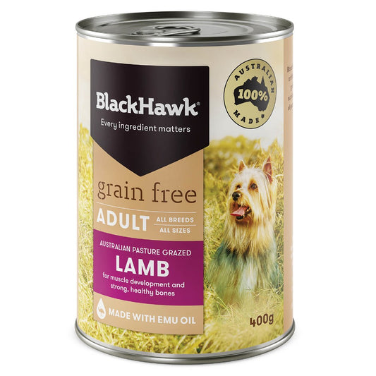 BLACK HAWK LAMB 400G CAN