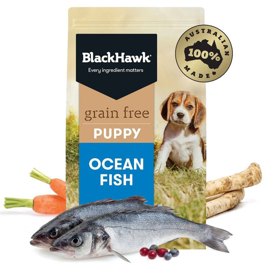 BLACK HAWK GRAIN FREE PUPPY FISH 2.5KG