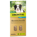 DRONTAL DOG CHEWS 10KG MEDIUM 2PK