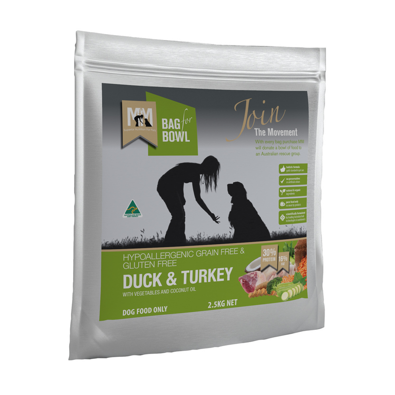 MEALS FOR MUTTS DOG GF DUCK & TURKEY 2.5KG