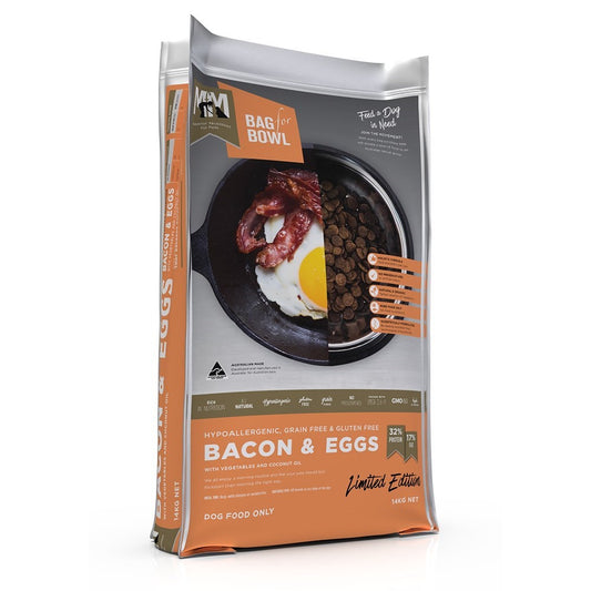 MEALS FOR MUTTS DOG BACON & EGGS 14KG