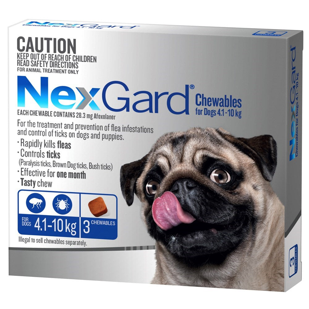 NEXGARD CHEWS SMALL DOG 4-10KG 3PK