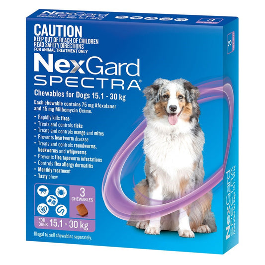 NEXGARD SPECTRA 15-30KG 3PK