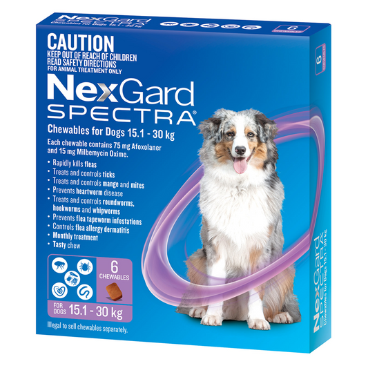 NEXGARD SPECTRA 15-30KG 6PK