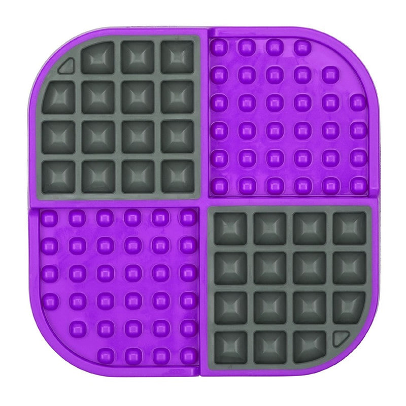 **LICKIMAT DOG SLOMO WET & DRY SLOW FEEDER PURPLE