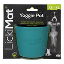 LICKIMAT YOGGIE POT SLOW FEEDER TURQUOISE