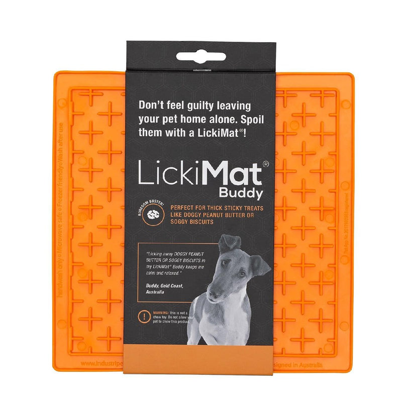 LICKIMAT BUDDY SLOW FEEDER ORANGE