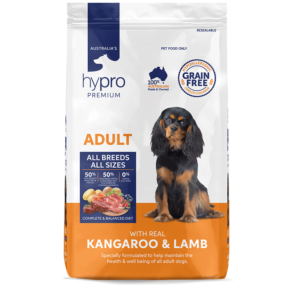 HYPRO DOG GRAIN FREE ROO & LAMB 2.5KG