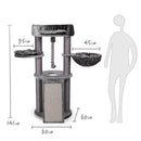 KAZOO KITTY SCRATCH & SLEEP CHARCOAL