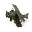 CRASHED BIPLANE - SMALL SMALL 7.8X13.8X14