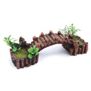 LOG BRIDGE W/PLANTS SMALL 190W X 60H X 70D MM