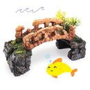 STONE BRIDGE W/PLANTS SMALL 170W X 90H X 80D MM