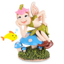 **FAIRY W/ MUSHROOM - MEDIUM 93W X 142H X 100D MM
