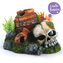 SKULL W/PLANTS & AIR SMALL 172W X 105H X 150D MM