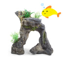 GREYSTONE ARCH W/PLANT - SET PC1 SMALL 220W X 225H X 135D MM