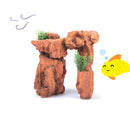 RED STONEHENGE W/PLANT 20CM - SET PC1 SMALL 210W X 210H X 115D MM