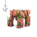 RED STONEHENGE W/PLANT 20CM - SET PC2 MEDIUM 290W X 215H X 145D MM