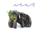 **GRANITE ROCK W/PLANTS SMALL 183W X 128H X 115D MM