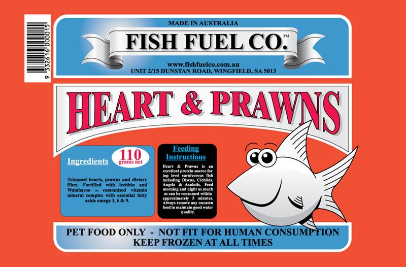 FISH FUEL HEART & PRAWN 110G
